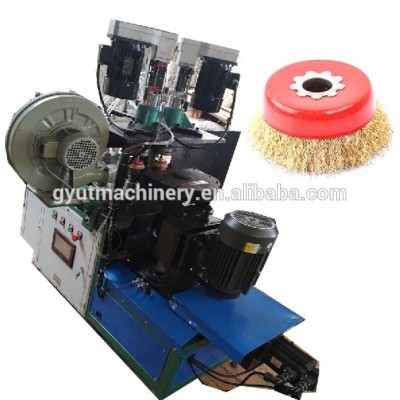 Durable cup brush making machine, brass wire wheel brushing machine