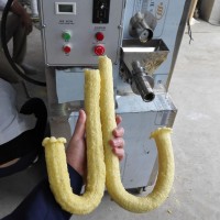 Snack extruder machine, Ice cream used hollow tube corn extrusion machine price